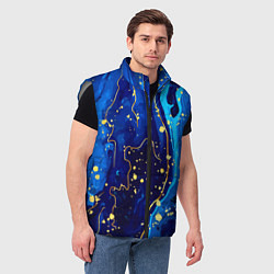 Мужской жилет СИНИЙ ГРАНИТ, цвет: 3D-светло-серый — фото 2