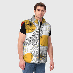 Мужской жилет Цветы, цвет: 3D-красный — фото 2