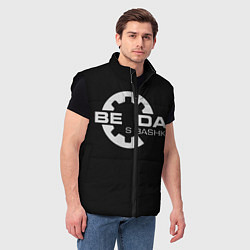 Мужской жилет Беда с Башкой Прикол, цвет: 3D-черный — фото 2