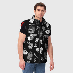 Мужской жилет КРОВОСТОК ТАТУИРОВКИ, цвет: 3D-красный — фото 2