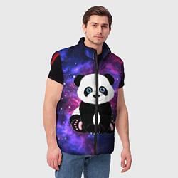 Мужской жилет Space Panda, цвет: 3D-красный — фото 2