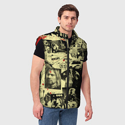 Мужской жилет РОК КУМИРЫ, цвет: 3D-красный — фото 2