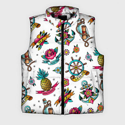 Мужской жилет Old school Sailor, цвет: 3D-черный