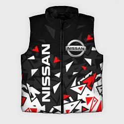 Мужской жилет NISSAN НИССАН ОСКОЛКИ, цвет: 3D-черный