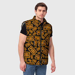 Мужской жилет PUBG ПАБГ УЗОР, цвет: 3D-светло-серый — фото 2