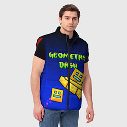 Мужской жилет Geometry Dash, цвет: 3D-красный — фото 2