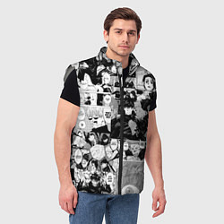 Мужской жилет Магическая Битва, цвет: 3D-светло-серый — фото 2
