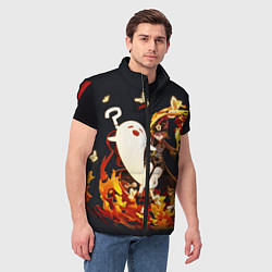 Мужской жилет GENSHIN IMPACT HU TAO, цвет: 3D-красный — фото 2