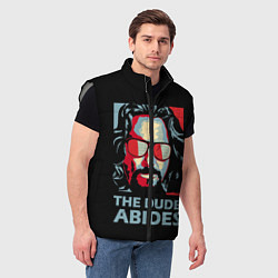 Мужской жилет The Dude Abides Лебовски, цвет: 3D-светло-серый — фото 2