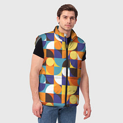 Мужской жилет Геометрия, цвет: 3D-светло-серый — фото 2