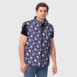 Мужской жилет Черепа, цвет: 3D-светло-серый — фото 2
