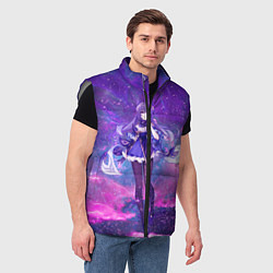 Мужской жилет Genshin Impact Кэ Цин, цвет: 3D-светло-серый — фото 2