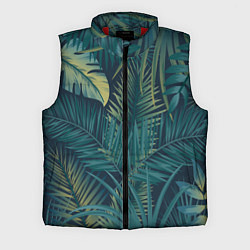 Мужской жилет Текстура папоротник, цвет: 3D-красный