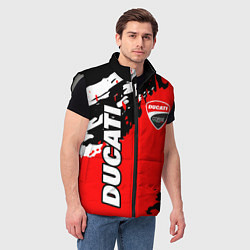 Мужской жилет DUCATI ДУКАТИ ГРАНЖ, цвет: 3D-светло-серый — фото 2