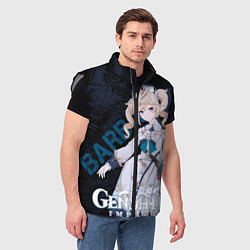Мужской жилет Барбара Genshin Impact, цвет: 3D-светло-серый — фото 2