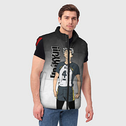 Мужской жилет Котаро Бокуто Bokuto Kotaro, цвет: 3D-красный — фото 2