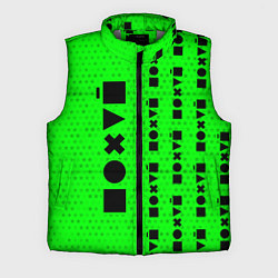 Мужской жилет Безразличие - Космос Паттерн справа, цвет: 3D-светло-серый