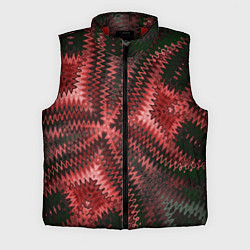 Мужской жилет Серо-коричневый узор, цвет: 3D-красный