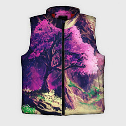 Мужской жилет ДЕРЕВО САКУРЫ, цвет: 3D-красный