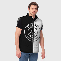 Мужской жилет ФК ПСЖ PSG BLACK & WHITE, цвет: 3D-светло-серый — фото 2