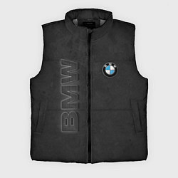 Мужской жилет BMW LOGO AND INSCRIPTION, цвет: 3D-светло-серый