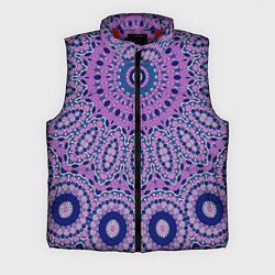 Мужской жилет Сиреневый калейдоскоп, цвет: 3D-красный