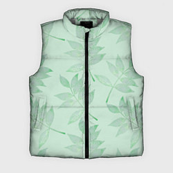 Мужской жилет Зеленые листья