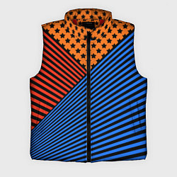 Мужской жилет Комбинированный полосатый узор, цвет: 3D-красный