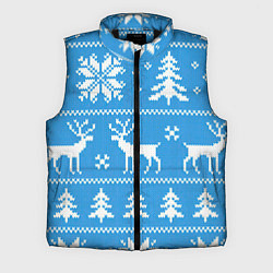 Мужской жилет Зимняя ночь, цвет: 3D-черный