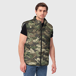 Мужской жилет Именной камуфляж Макс, цвет: 3D-светло-серый — фото 2