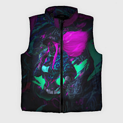 Мужской жилет KDA AKALI NEON АКАЛИ НЕОН LEAGUE OF LEGENDS, цвет: 3D-черный
