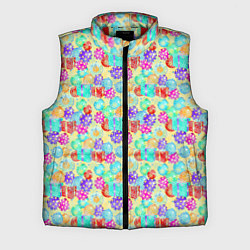 Мужской жилет Новогодние Игрушки и Подарки, цвет: 3D-красный