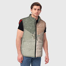 Мужской жилет Звезда на фоне АПВ 6 1 2, цвет: 3D-красный — фото 2