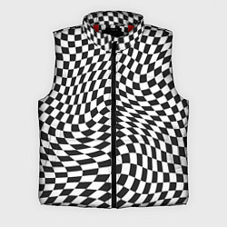 Мужской жилет Черно-белая клетка Black and white squares