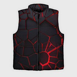 Мужской жилет Адские 3D плиты 3Д геометрия плиты, цвет: 3D-черный