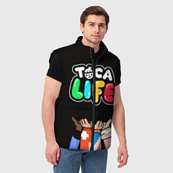 Мужской жилет Toca Life: Friends, цвет: 3D-черный — фото 2