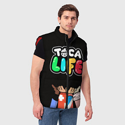 Мужской жилет Toca Life: Friends, цвет: 3D-красный — фото 2