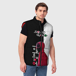 Мужской жилет Игра в кальмара SG, цвет: 3D-красный — фото 2
