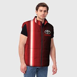 Мужской жилет Toyota В полоску, цвет: 3D-красный — фото 2