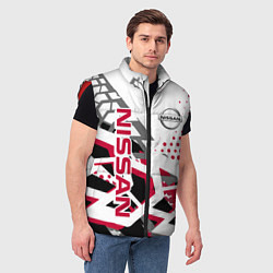 Мужской жилет Nissan Ниссан, цвет: 3D-красный — фото 2
