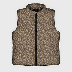 Мужской жилет Растительный осенний фон, цвет: 3D-черный