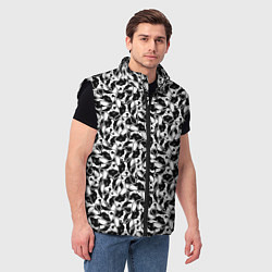 Мужской жилет Щенки Французского Бульдога, цвет: 3D-черный — фото 2