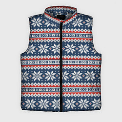 Мужской жилет Knitted Christmas Pattern
