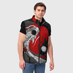 Мужской жилет Рыбки Инь и Ян, цвет: 3D-черный — фото 2