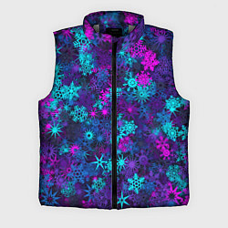 Мужской жилет Неоновые снежинки