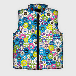 Мужской жилет Takashi Murakami Улыбающиеся цветы, цвет: 3D-красный