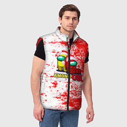 Мужской жилет Among Us Новогодний 2022, цвет: 3D-красный — фото 2