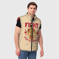 Мужской жилет FIGHT FOR YOURSELF, цвет: 3D-красный — фото 2