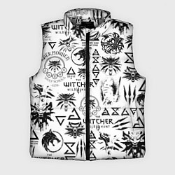 Мужской жилет THE WITCHER LOGOBOMBING ЧЁРНО БЕЛЫЙ ВЕДЬМАК ПАТТЕР, цвет: 3D-светло-серый