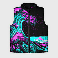 Мужской жилет НЕОНОВАЯ ЯПОНИЯ, ВОЛНА, ФУДЗИЯМА NEON JAPAN